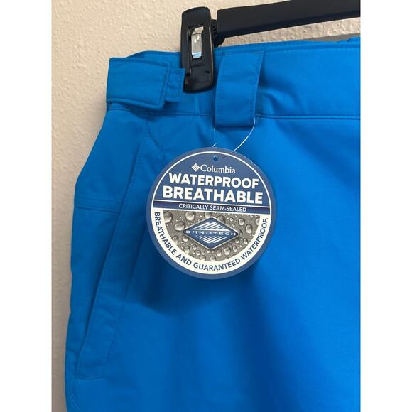 NWT Columbia Blue Men Bugaboo Insulated Ski Pant size XL Short Waterproof $95 - Picture 3 of 12